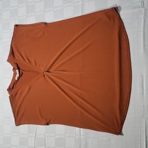 🤎GREEN ENVELOPE CASUAL TEE IN BROWN  SIZE LARGE 🤎